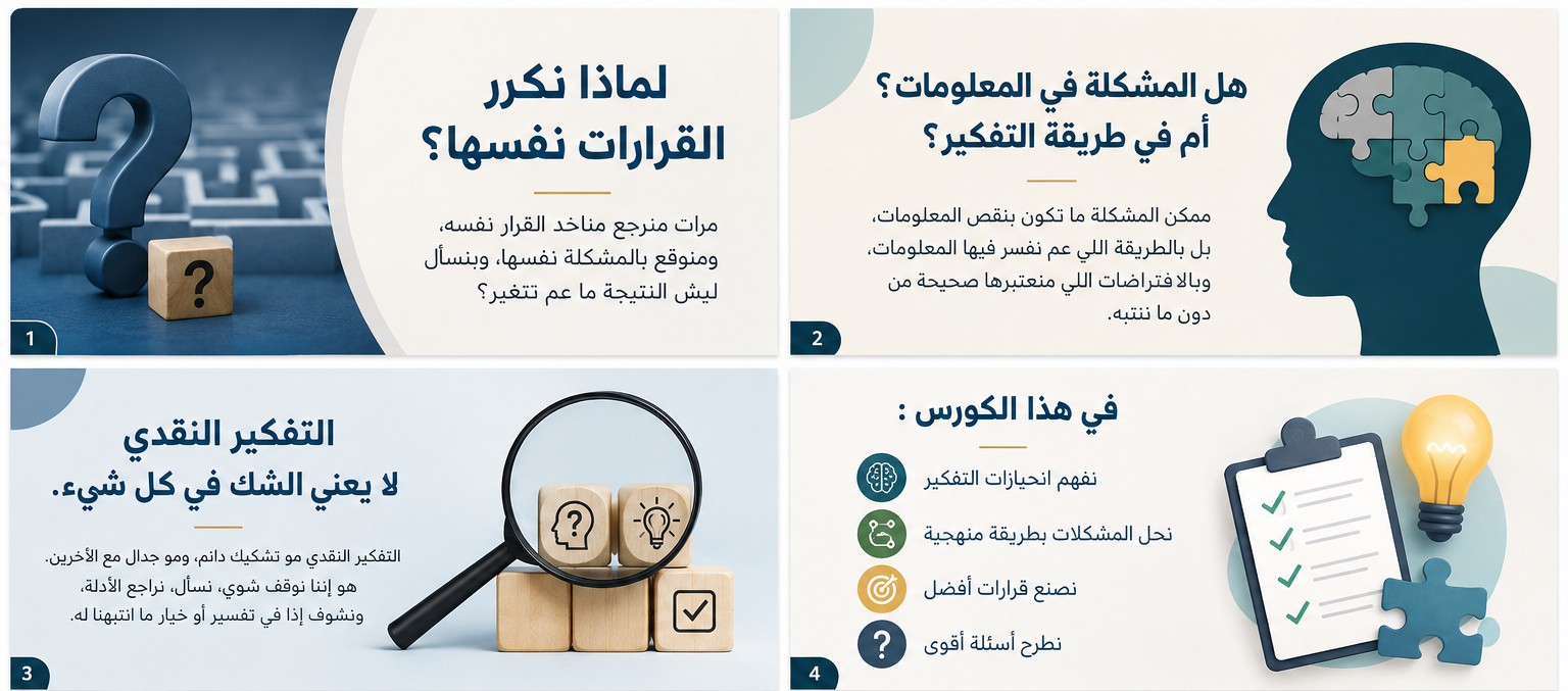 التفكير النقدي وحل المشكلات